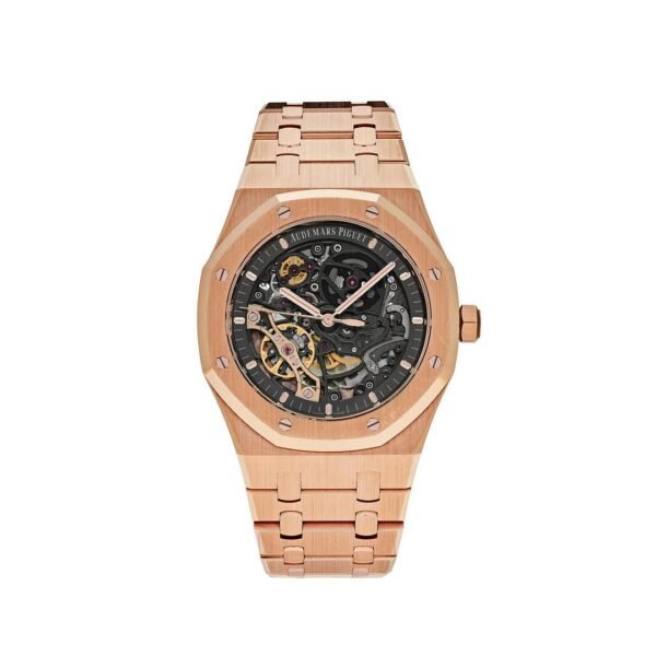 Audemars Piguet Royal Oak 15407OR.OO.1220OR.01 Double Balance Wheel Openworked Rose Gold - Image 5