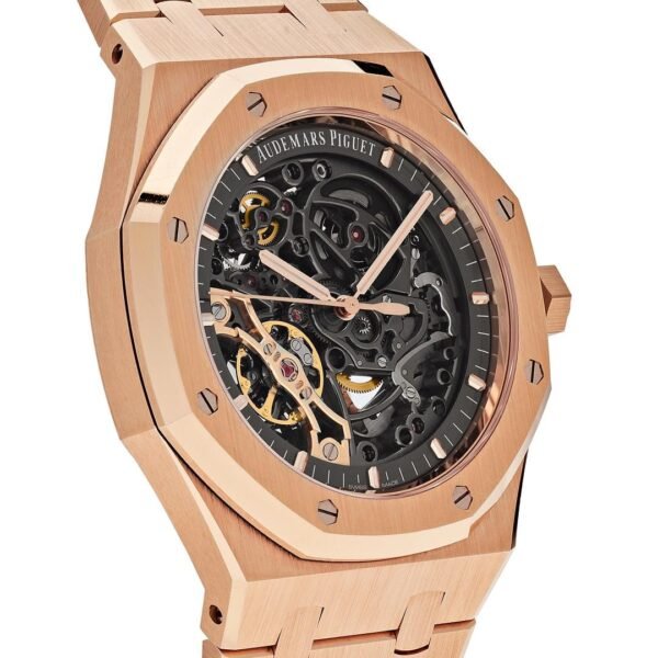 Audemars Piguet Royal Oak 15407OR.OO.1220OR.01 Double Balance Wheel Openworked Rose Gold - Image 4