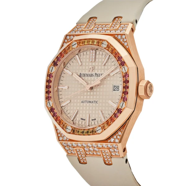 Audemars Piguet Royal Oak 15452OR.ZY.D038VE.01 Rose Gold and Diamonds - Image 3