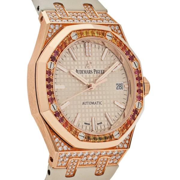 Audemars Piguet Royal Oak 15452OR.ZY.D038VE.01 Rose Gold and Diamonds - Image 4