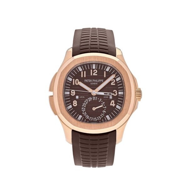 Patek Philippe Aquanaut 5164R-001 Travel Time Brown Dial Rose Gold (2024)