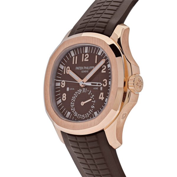 Patek Philippe Aquanaut 5164R-001 Travel Time Brown Dial Rose Gold (2024) - Image 2