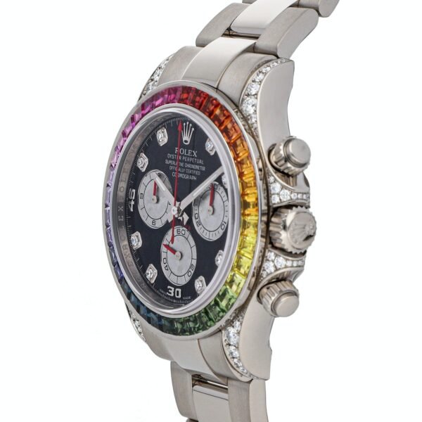 Rolex Cosmograph Daytona Rainbow 116598 White Gold - Image 2